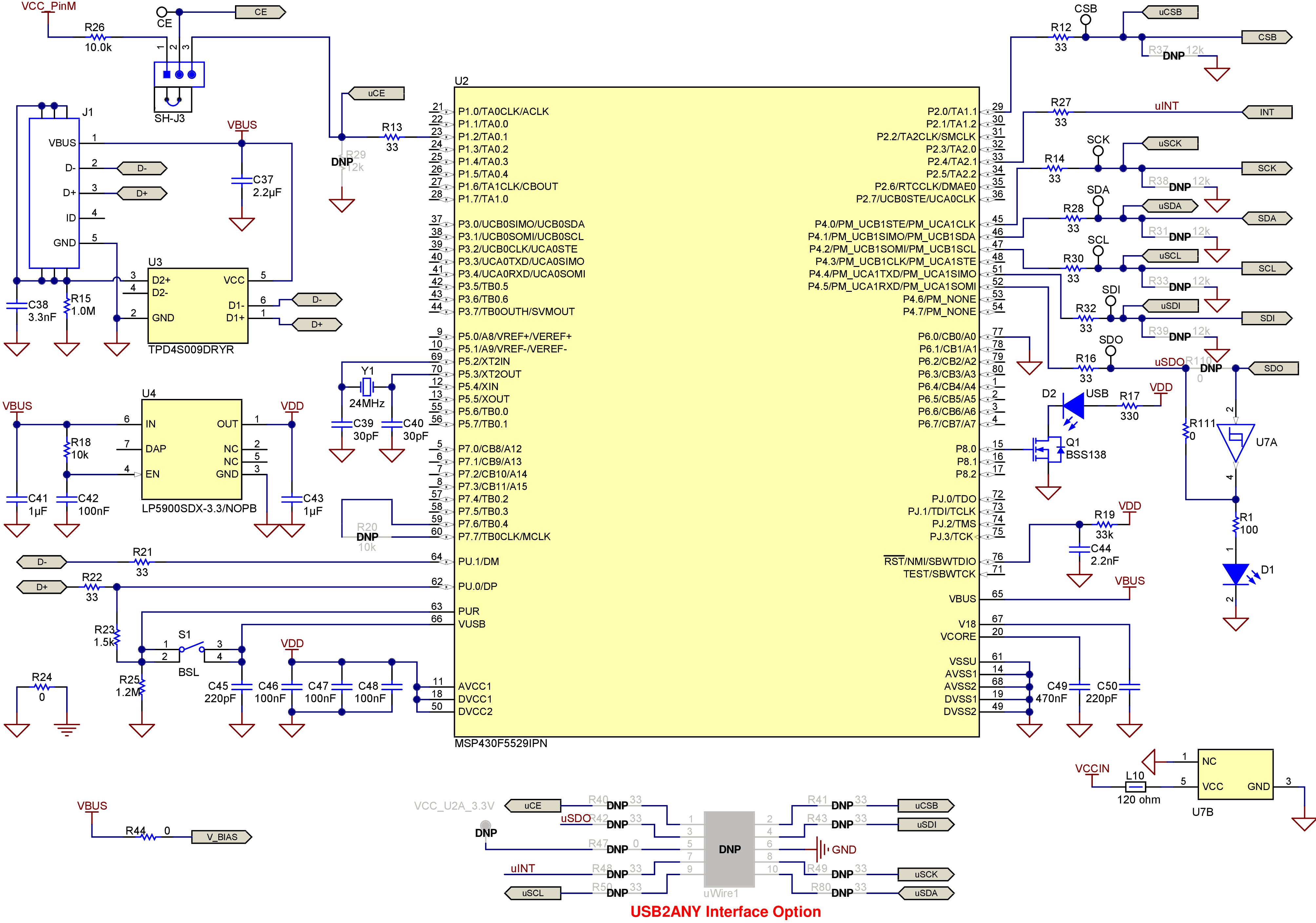 LMX1404EPEVM  USB2ANY 接口