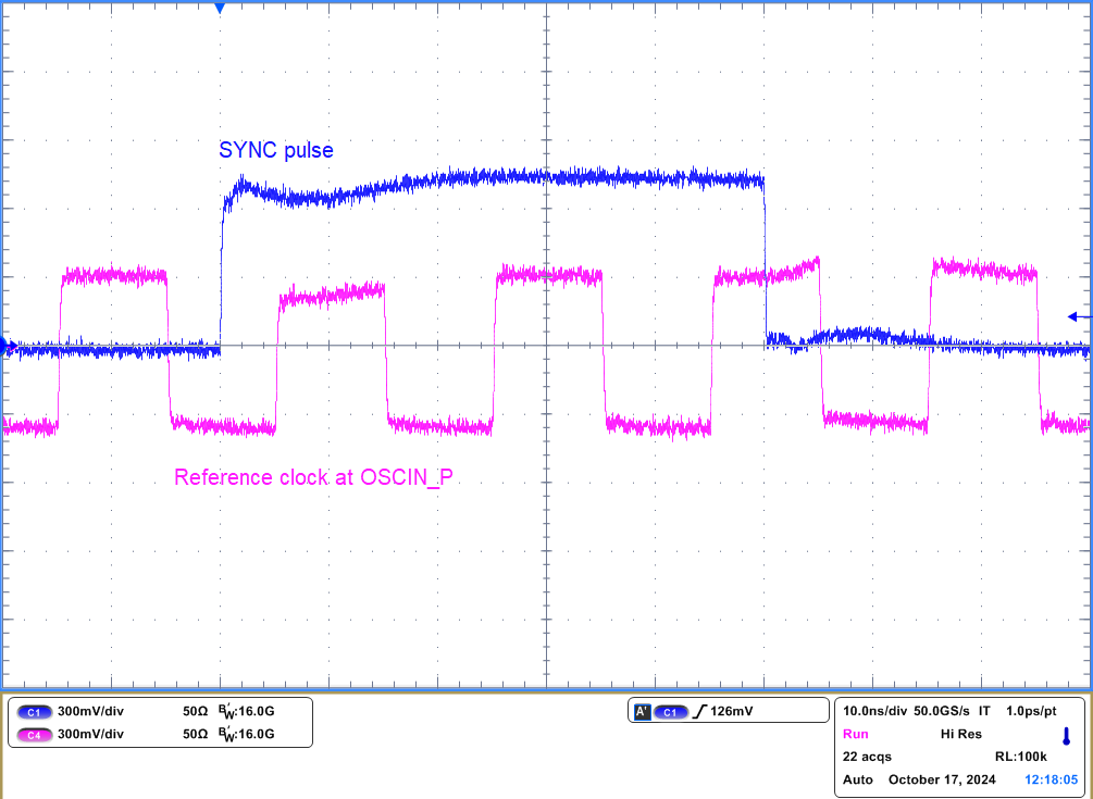 LMX2624SPEVM LMX2695SEPEVM LMX2824EPEVM 時(shí)間關(guān)鍵型 SYNC 脈沖