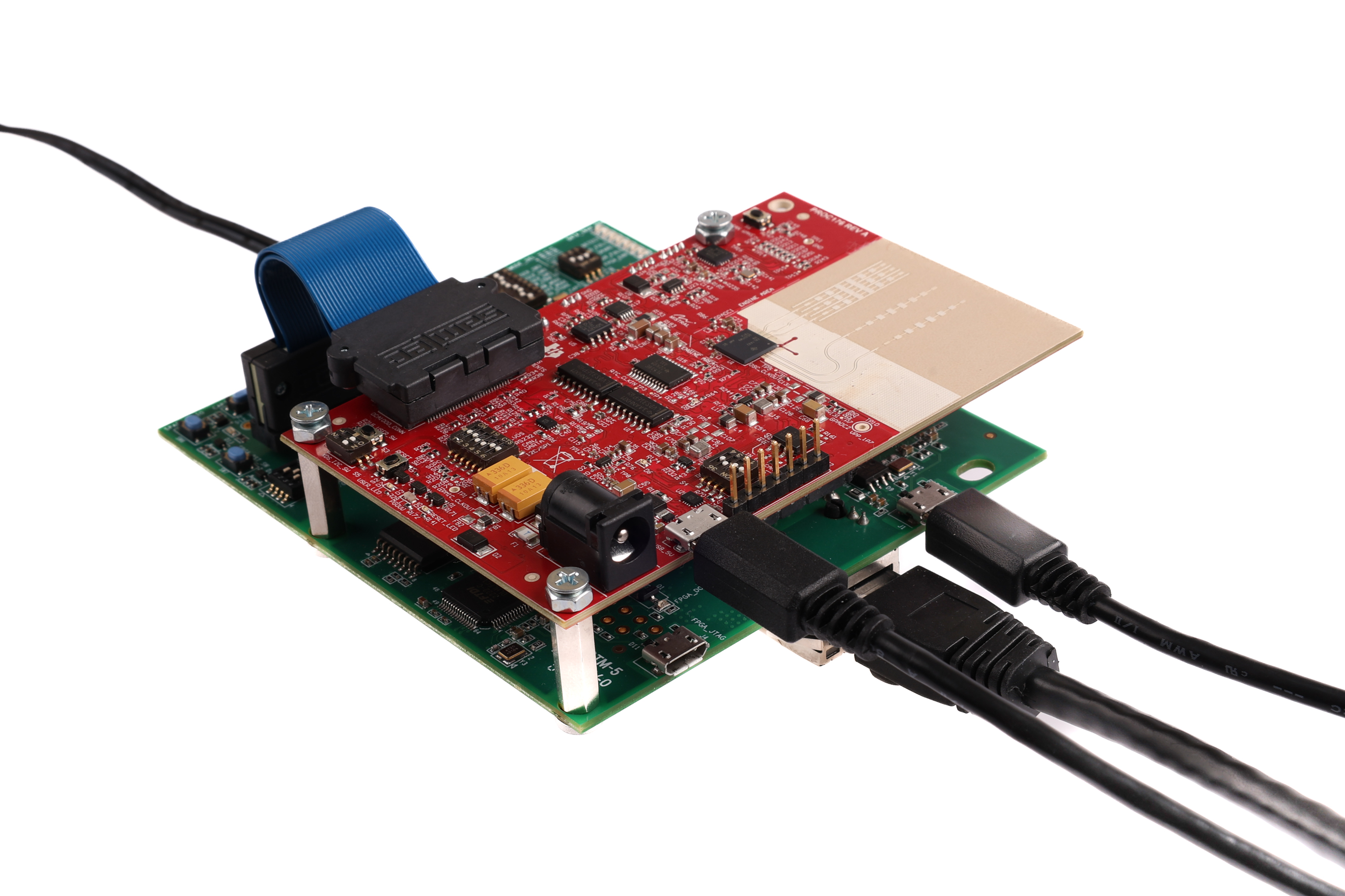 xWRL1432BOOST-BSD DCA1000EVM 模式（側(cè)視圖）