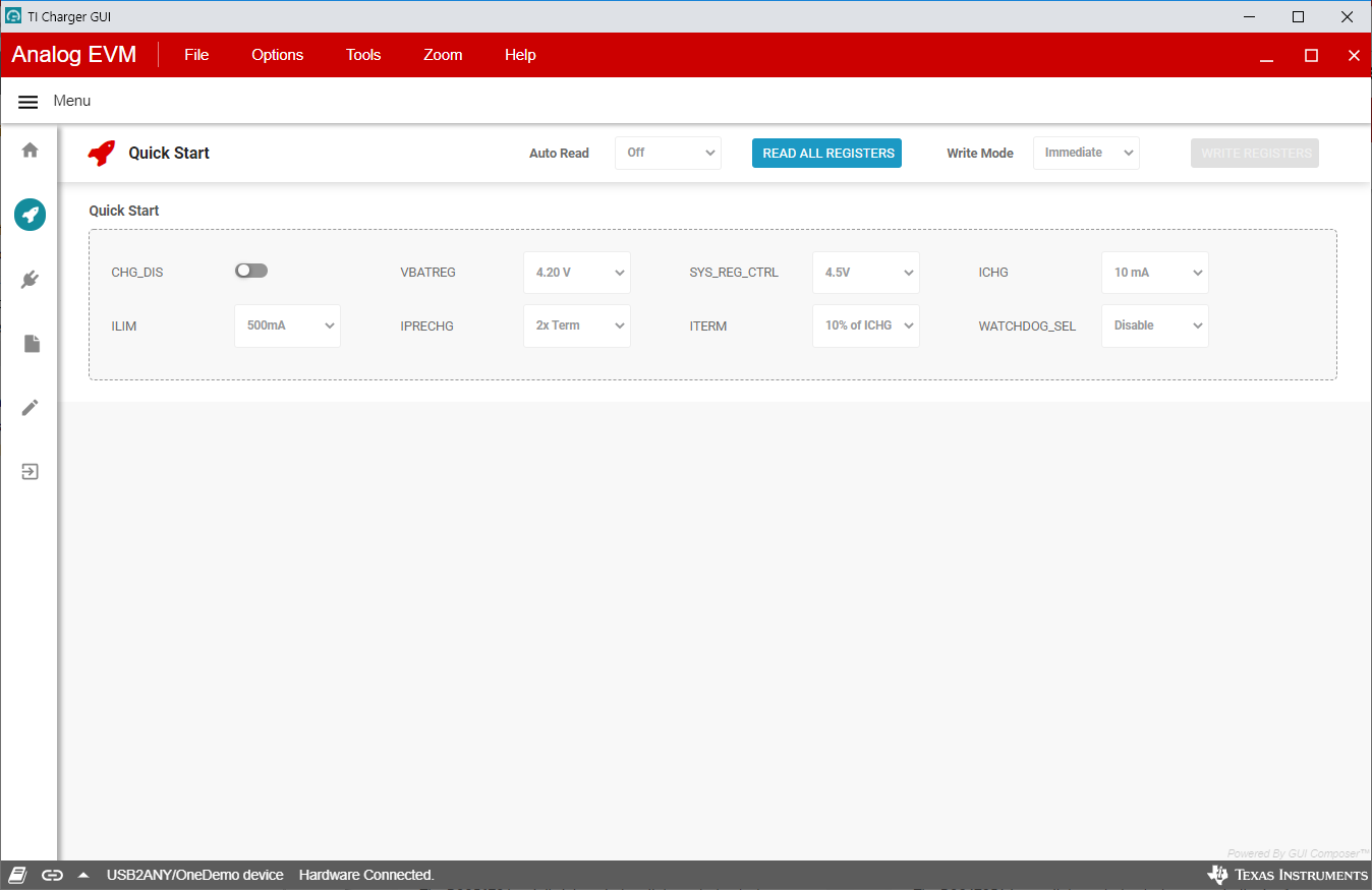 BQ25188EVM 快速入門