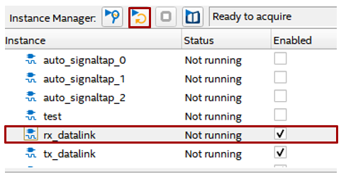  SignalTap 中的 rx_datalink