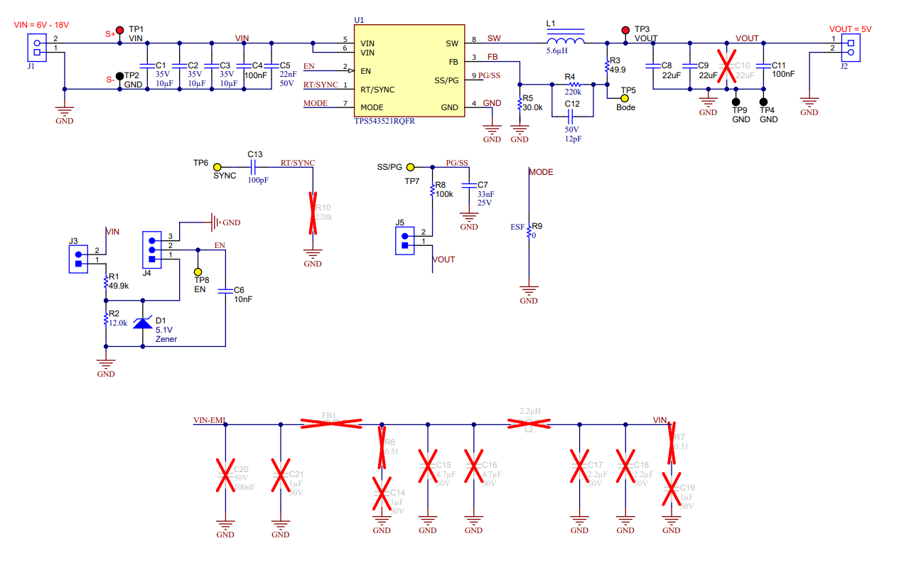 TPS543521EVM TPS543521EVM 原理圖