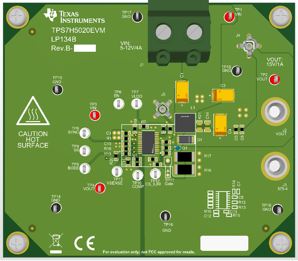 TPS7H5020EVM EVM 板