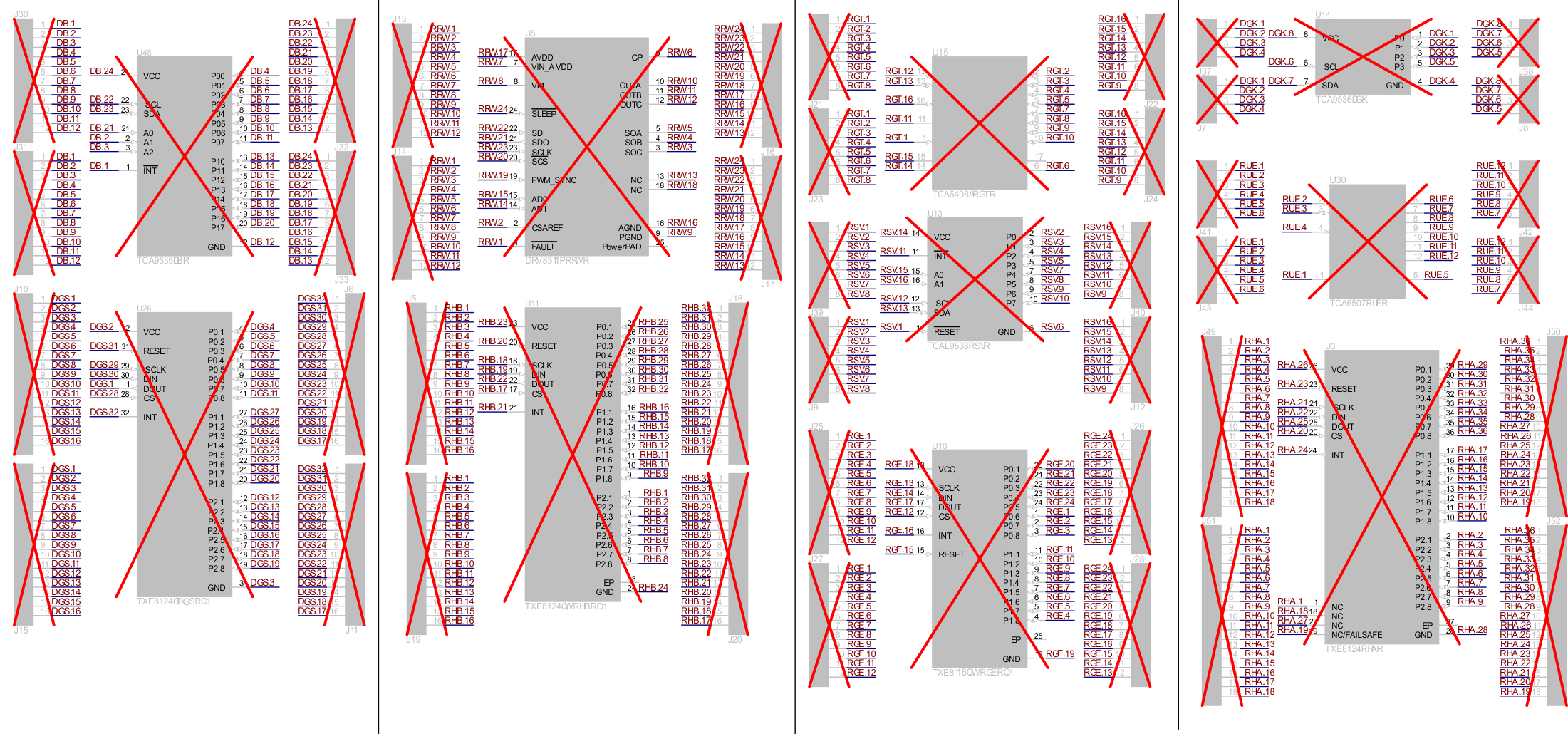 IO-EXP-ADAPTER-EVM EVM 原理圖