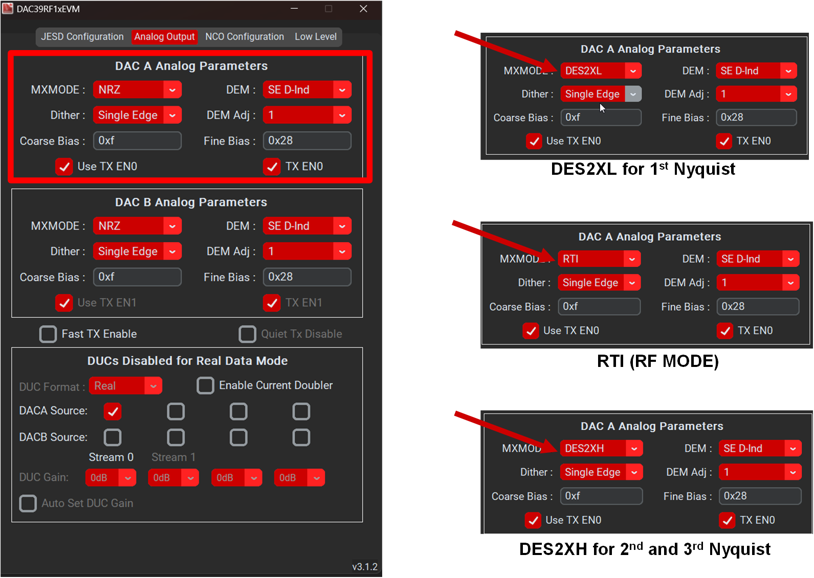 DAC39RF12EVM DAC39RF12EVM GUI 配置步驟，步驟 5