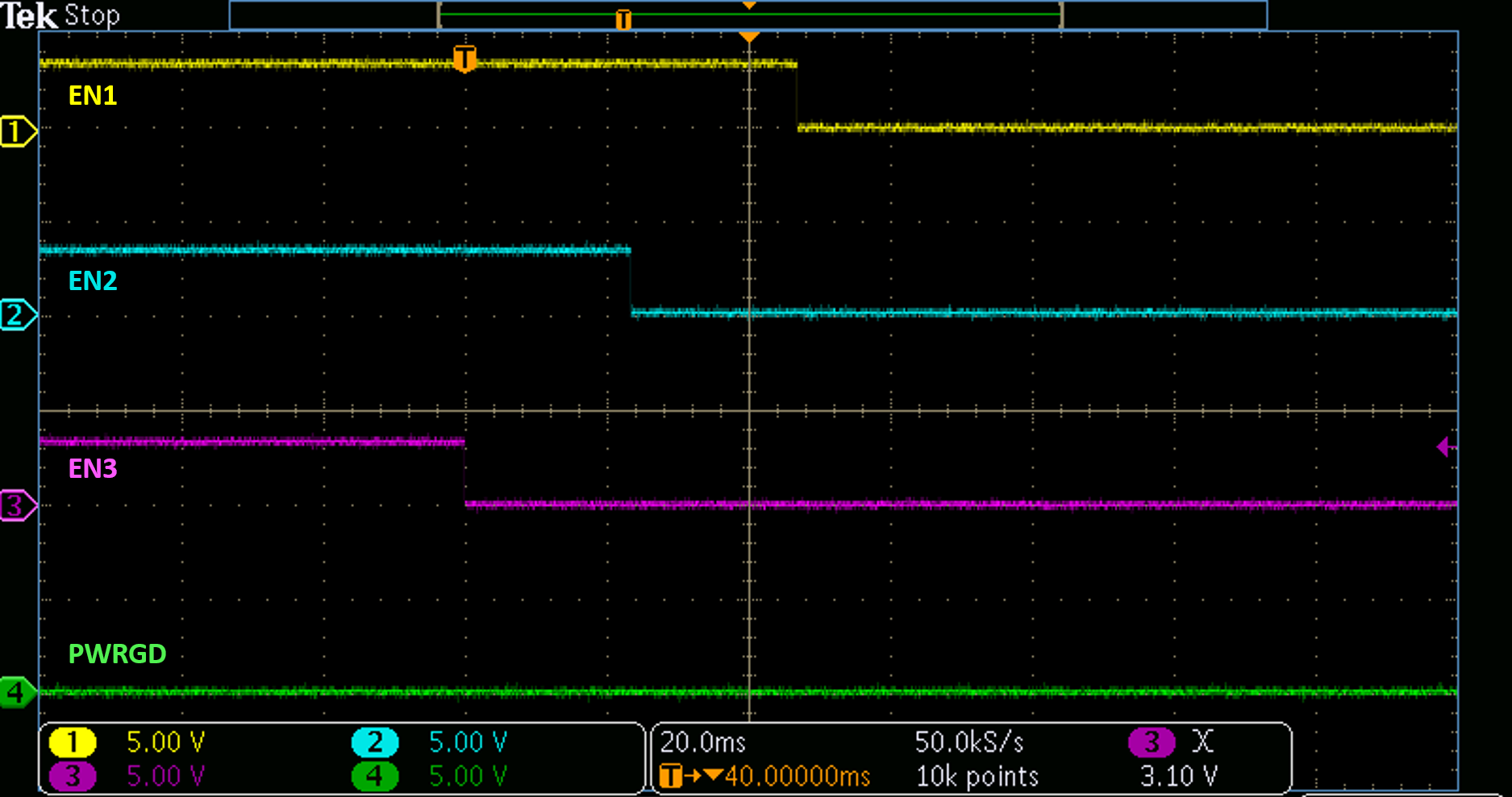 TPS7H3014EVM 定列下電，REG_TMR 懸空