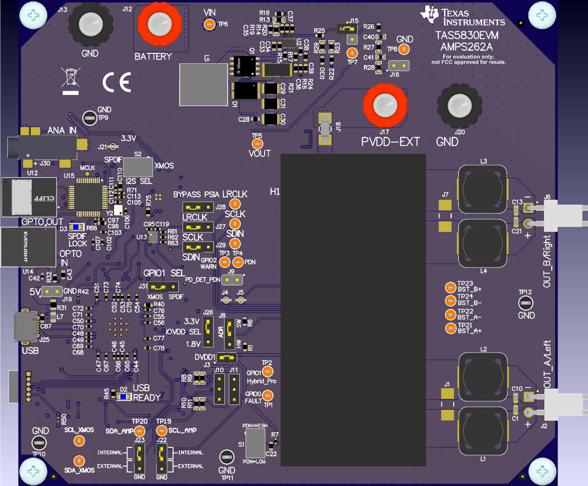 TAS5830EVM TAS5830EVM 硬件板
