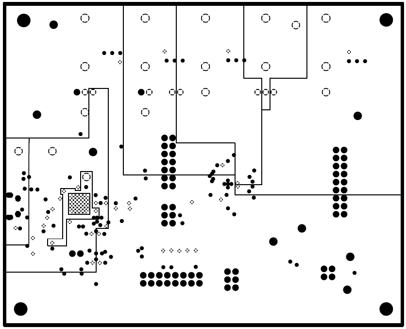 AFE10004EVM AFE10004EVM PCB 中層 2 布局（電源平面）