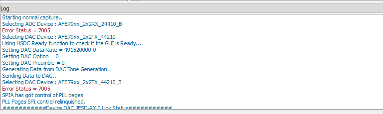 TRF-LSC-AFE7950EVM Latte 錯誤 1
