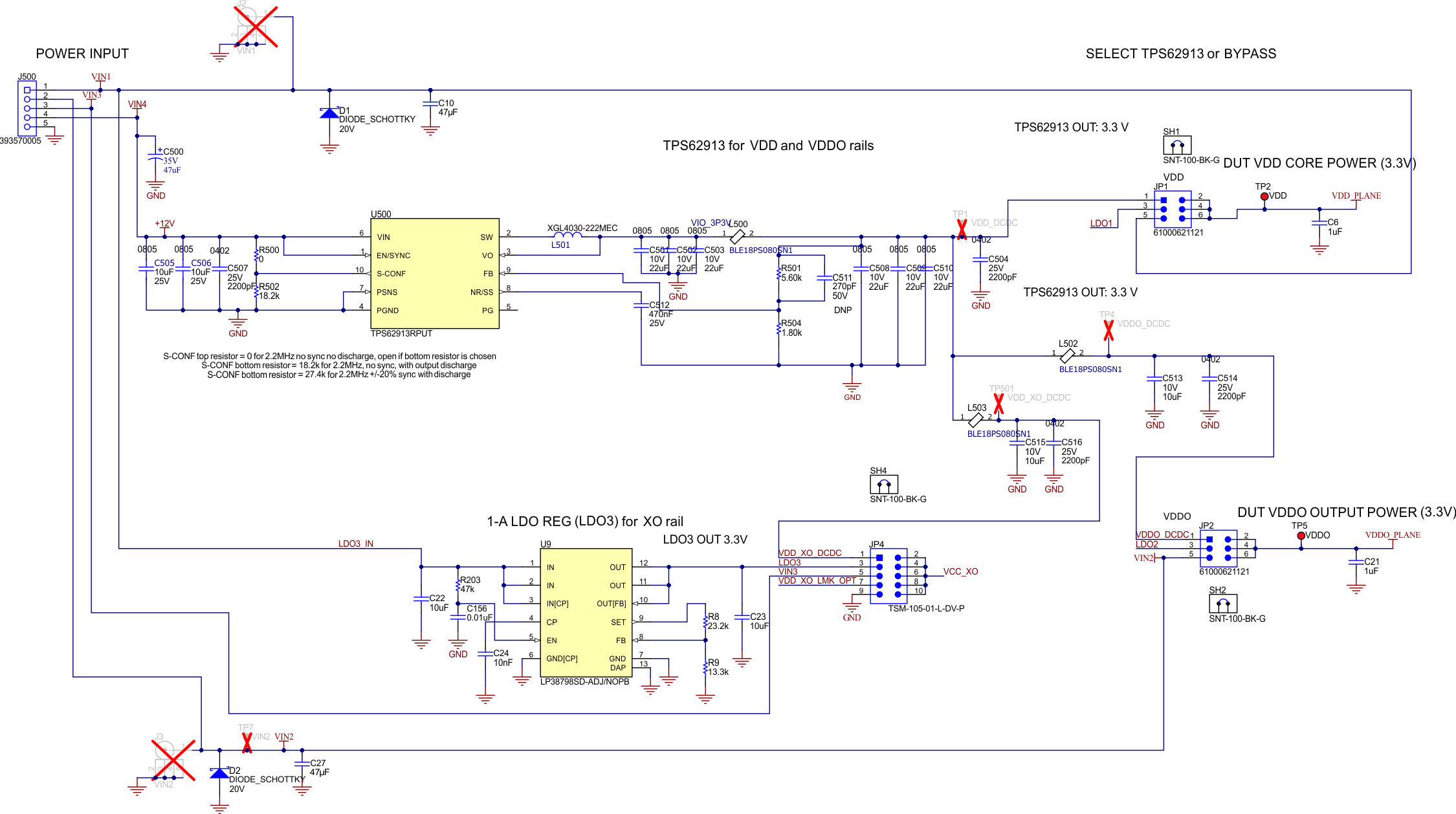 LMK5B12212EVM 電源