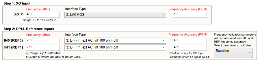 LMK5B12212EVM 第 1 步和第 2 步：XO 輸入和時(shí)鐘輸入