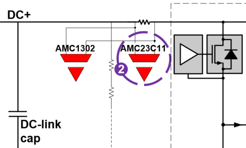  DC+ 過流檢測。